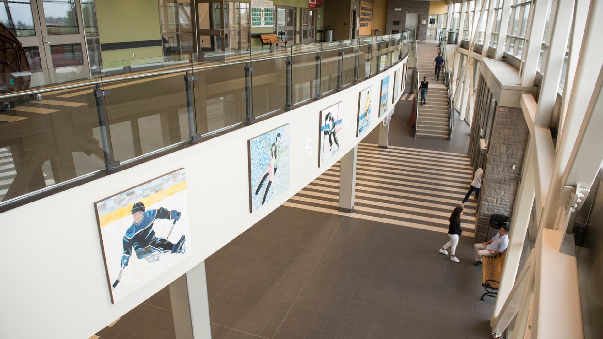 Lobby of the Grant-Harvey Arena 
